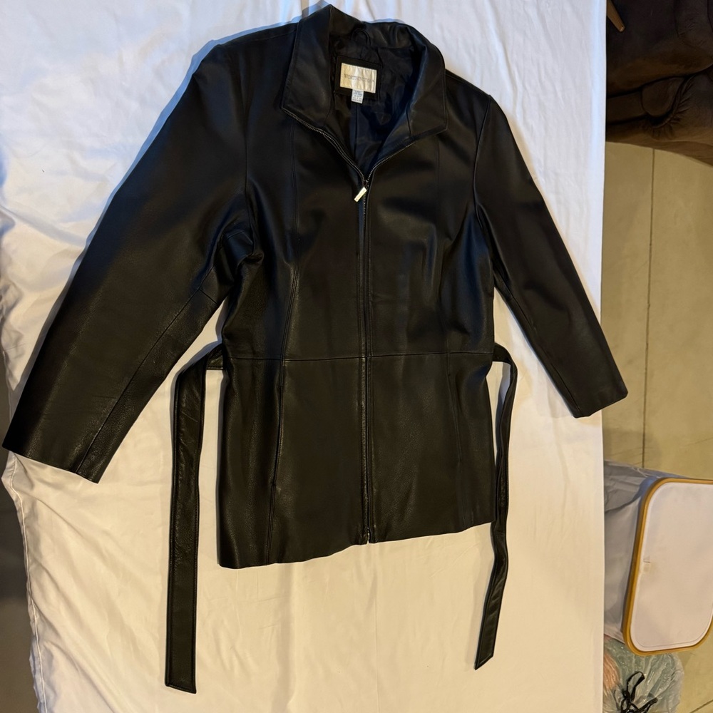 Worthington Women’s Genuine Leather Jacket XL - Picture 13 of 13